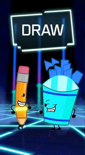 Pencil vs Blue French Fry BFDI | #pencil #bfdi
