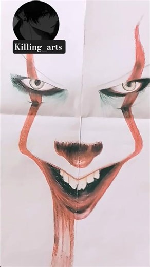 Pennywise drawing #pencil colour