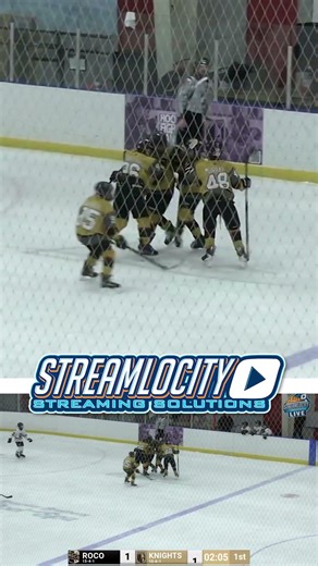 The Classic Backhand Wrap-around! Charlie Tapscott at it again! #hockey