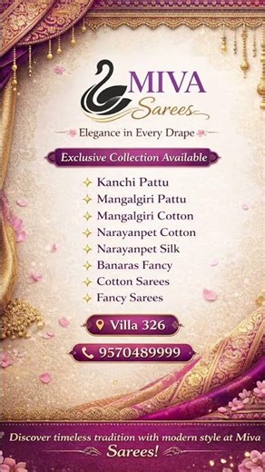 I have all kind of sarees pattu, cotton, fancy ||‪@Miva-sarees‬ ||please subscribe my channel #saree