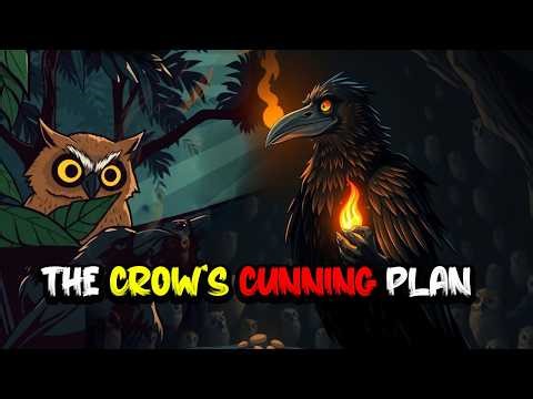 The Crow's Cunning Plan | How Intelligence Defeated the Owls | Best Moral Story for Kids
