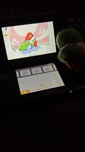 Yoshi and Baby Mario are feeling sleepy - Flipnote Animation #snoring #yoshisisland #animatedshorts