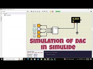 how to use DAC in simulide | simulation of DAC in simulide | digital to analogue converter