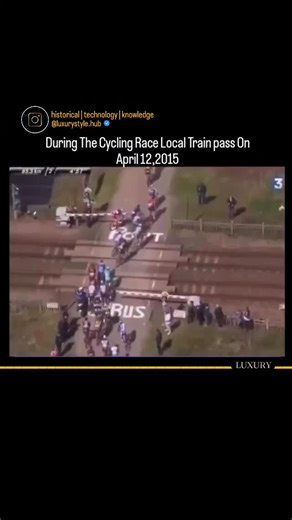 ChronixTech on Instagram: "On April 12, 2015, during the prestigious Paris-Roubaix cycling race, one of the most perilous incidents in modern sports narrowly avoided becoming a catastrophe. As the peloton approached a level crossing at the village of Hem, the barriers began to descend for an approaching high-speed TGV train. With immense momentum and split seconds to decide, a large group of riders, including French champion Arnaud Démare, made the reckless choice to duck under the descending ba