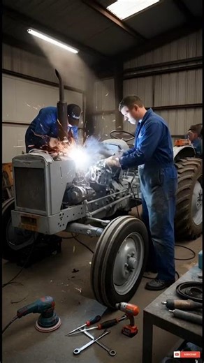 Rusty Tractor Restoration in 60 Seconds Final#tractorrestoration #restoration #rustytractor