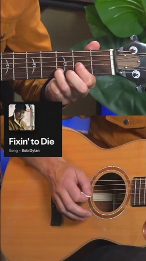 Bob Dylan - Fixing To Die guitar tutorial - Drop D tuning