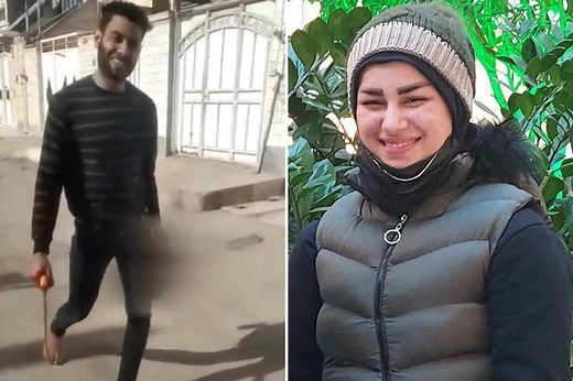 Horrific video shows Iranian husband carrying severed head of his wife in 'honour killing'