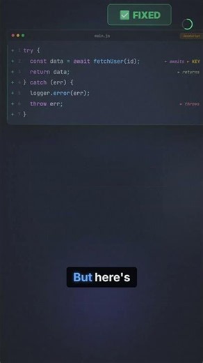 JavaScript's silent promise killer AI keeps writing 🔥
