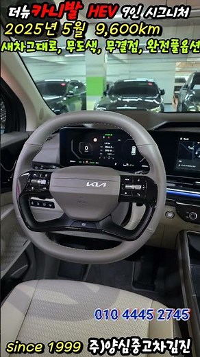 2025년 기아 더뉴 카니발 하이브리드 9인승 시그니처 풀옵션