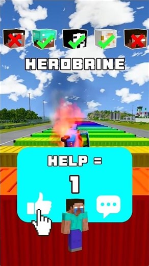NOOB vs PRO vs HACKER vs HEROBRINE Car Jump Challange! 😎 🚗 #shorts​ #beamngdrive