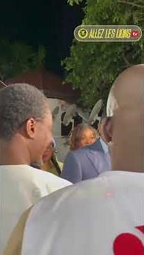 Samuel Eto’o, president of FECAFOOT, upon his arrival at the Info TV headquarters this Monday for...