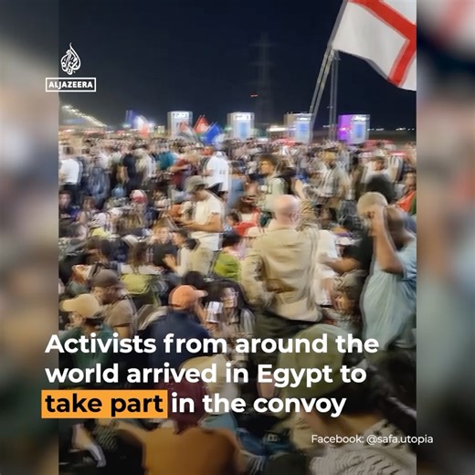 381K views · 9.7K reactions | Thousands of international activists supporting Palestine have been blocked from reaching Egypt’s Rafah border crossing during the Global March to Gaza, allegedly due to security concerns. | Al Jazeera English | Facebook