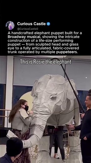 Broadway's Incredible Elephant Puppet