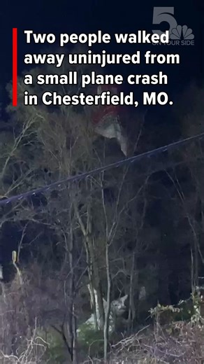 Plane crashes in Chesterfield, Missouri