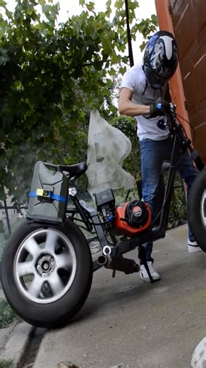 Homemade 200cc Motorcycle on Car Tires | DIY & Crafts