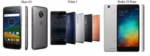 Moto G5 vs Nokia 5 vs Redmi 3S Prime