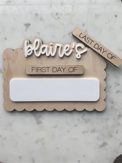 Small Retro Back to School Sign, First Day Sign, Last Day Sign, First Day Of, Last Day Of - Etsy