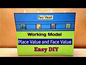 Place Value & Face Value Working model/Easy DIY place Value & Face Value Maths TLM/Kansal Creation