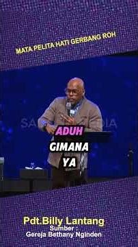 "Keep Your Eyes Open to the Spiritual Gate" Sermon Quote from Rev. Billy Lantang #christianblessi...