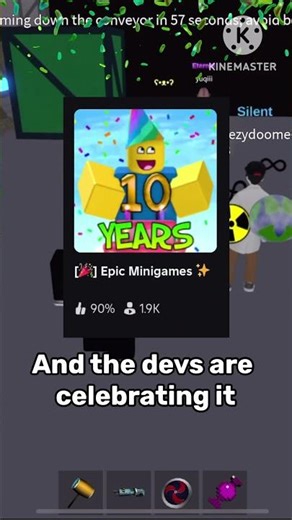 Epic Minigames TURNS 10 YEARS OLD! | Roblox | #roblox #gameplay #dontflop #fypシ #edit #views