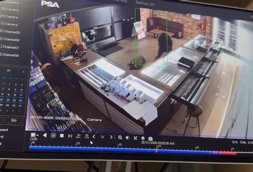 A Port Macquarie retail store has been broken into earlier today. Video provided | Port Macquarie On Scene