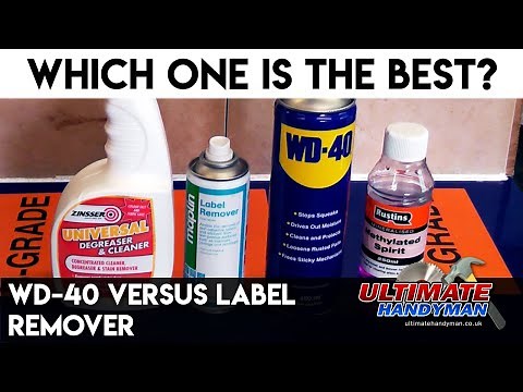 WD-40 versus label remover