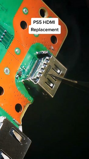 Replacing a bad HDMI port on a PS5 #repairservice #consolerepair #chicago #chicagoheights #soldering #solder #electronicsrepair #repairservices #playstation5 #ps5 #ps5console #ps5hdmi #ps5hdmirepair #ps5hdmiport #playstationrepair #playstationhdmirepair #playstationhdmiportrepair #playstation5repair #playstation5hdmirepair #playstation5hdmiportrepair #hdmiportrepair #hdmi #hdmiport #hdmiportreplacement