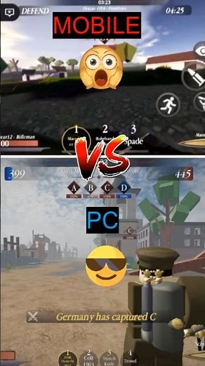 Roblox PC vs Mobile Graphics 🔥🔥 : which gives you best experience? #roblox #gaming #shorts