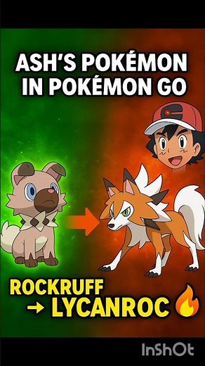 Ash’s Iconic Lycanroc in Pokémon GO! 🔥 | Rockruff to Lycanroc Evolution#rare pokemon