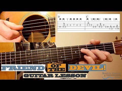 Friend of the Devil - Beginner Guitar Lesson with TAB