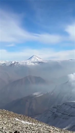 A Rare Late Season Snow- Iran’s Crown (Mount Damavand) Dressed in White!