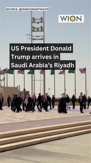 US President Donald Trump arrives in Saudi Arabia’s Riyadh, kicking off his first major international trip of his second term #DonaldTrump #SaudiArabia | WION