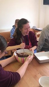 Video: Leavers (3) mixing up a storm for Macmillans coffee morning! | Petty Pool Vocational College