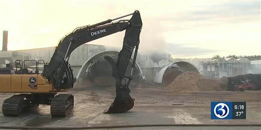 Massive response to fire at commercial farm in Somers