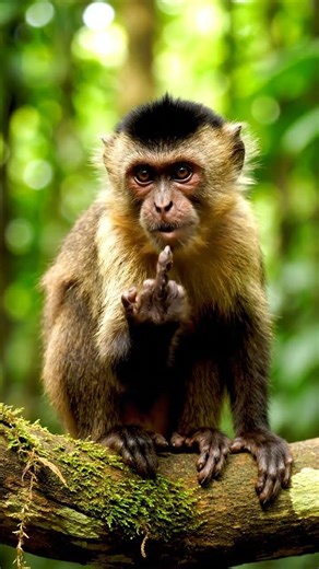 Sassy Monkey Flips Off Camera!