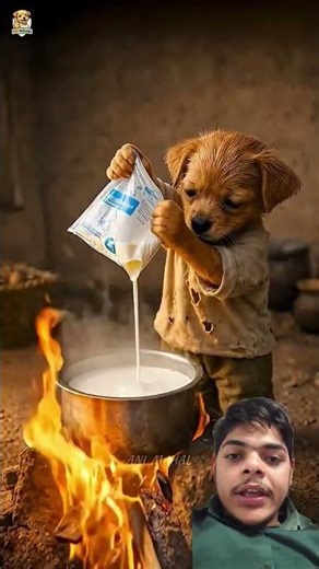 The poor puppy is very happy today#puppy