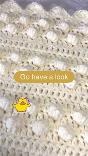 The Bobble stitch just for you . So cute 💛💛 #crochet #bobblestitch