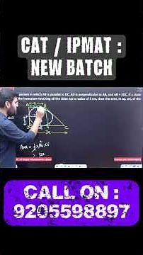How to Solve Trapezium Problems (Geometry) | Quick Trick for CAT & IPMAT #cat2026 #ipmat2026