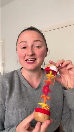 Hape Beaded Rainmaker | Wooden Sensory Toy for Babies and Toddlers