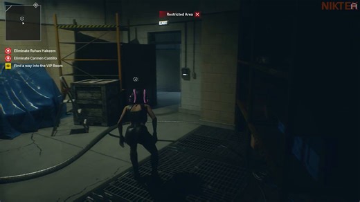 The new Mindseye mission is literally a reskin of the Hitman X Mindseye mission IO Interactive and BARB had to do last year, which was then cancelled.Instead of playing as Agent 47, you're now playing as Julia Black. The mission includes some few changes like references to real life "espionage and sabotage" that happened within the company.This mission has the same outfit swapping mechanics found in Hitman games. Most of your objectives in this mission are to infiltrate, gather intel, swap cloth
