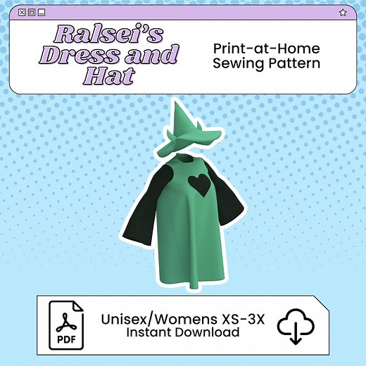 Ralsei Dress and Hat Cosplay Sewing Pattern (digital Download) - Etsy