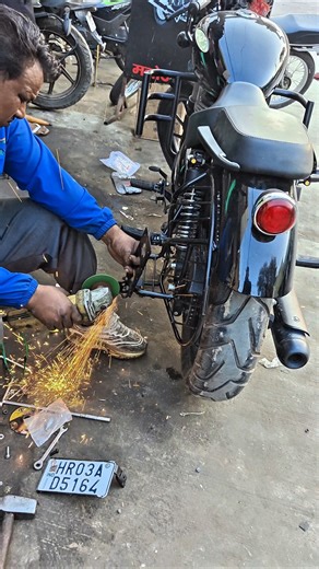 Harley Style Side Number Plate Installed 😎 | Look Totally Changed! 🔥 #shorts