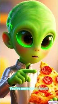 The Alien Who Didn’t Know What PIZZA Was! 👽🍕(AI Kid Story) #shorts #aistory #ai #kidsstory #trending