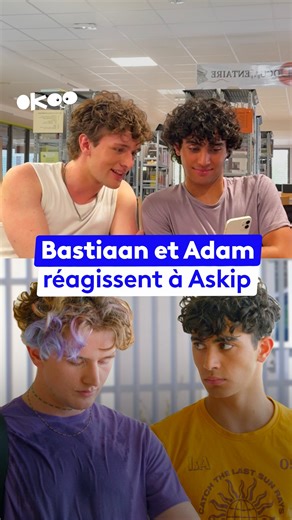 Bastiaan et Adam replongent dans leur premières scène de la série Askip, à l'occasion de la nouvelle série Karma dispo dès aujourd'hui sur france.tv ✨ #série #askip #interview | Okoo Francetv