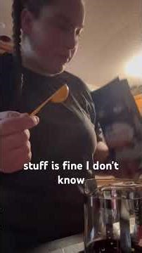 First time using a French press #frenchpresscoffee #frenchpress #coffee fee