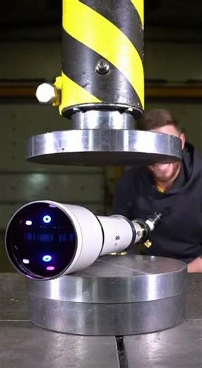 Telescope Under the hydraulic press 😱🔥