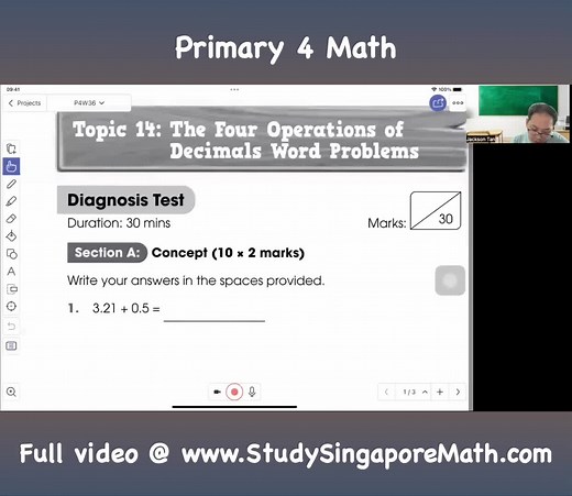 P4 Math - The Four Operations of Decimals Word Problems