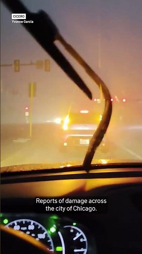 Violent storm tears through Chicago, leaving widespread damage