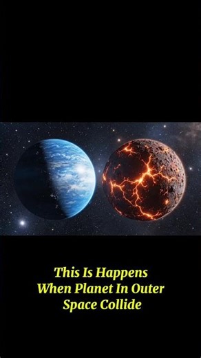 When Two Planets Collide… The Universe Goes Silent 😱🌌#youtubeshorts #viralshorts #myG@ding