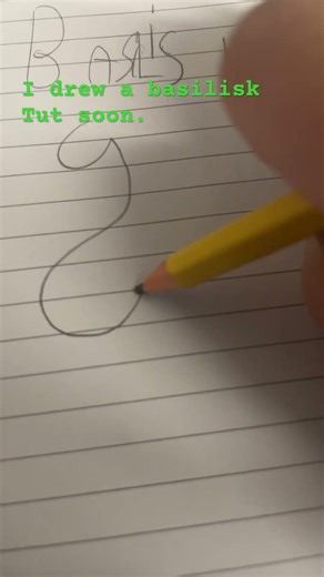 I drew a basilisk! #art #thankyou #artandcraft #artdrawing #artisticdrawing #harrypotter #basilisk
